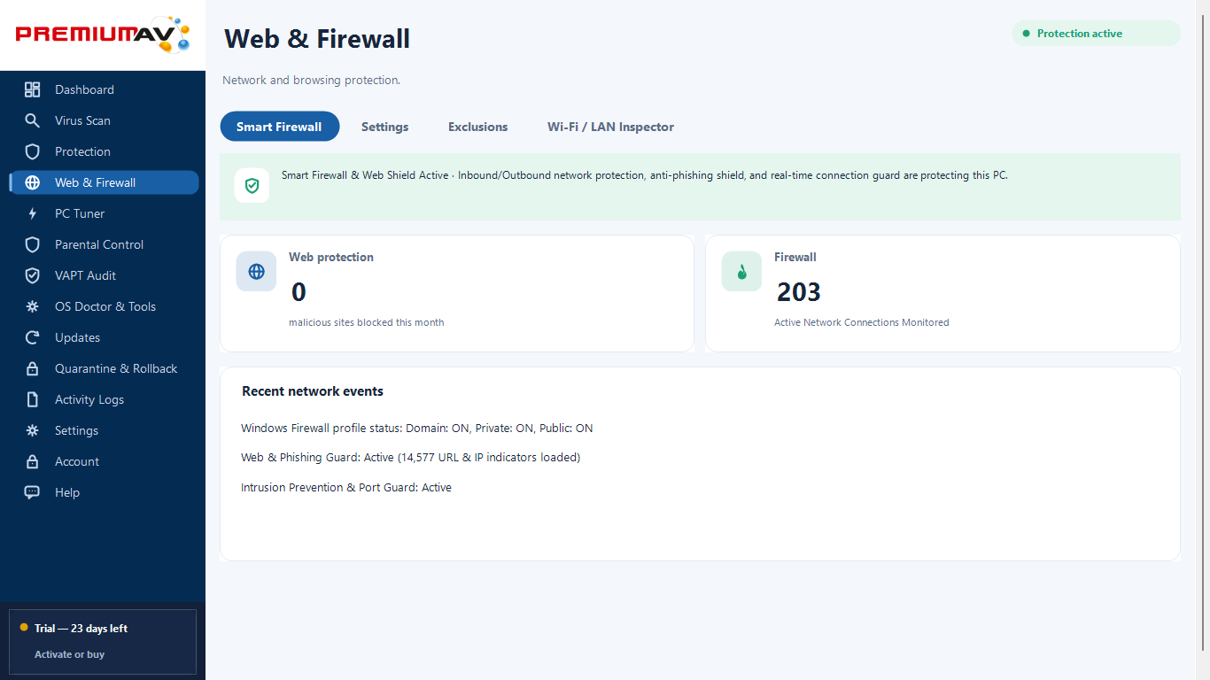 PremiumAV Web & Firewall